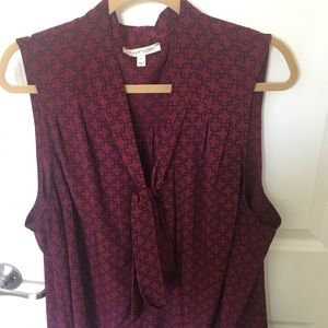 41 Hawthorn blouse with neck tie detail